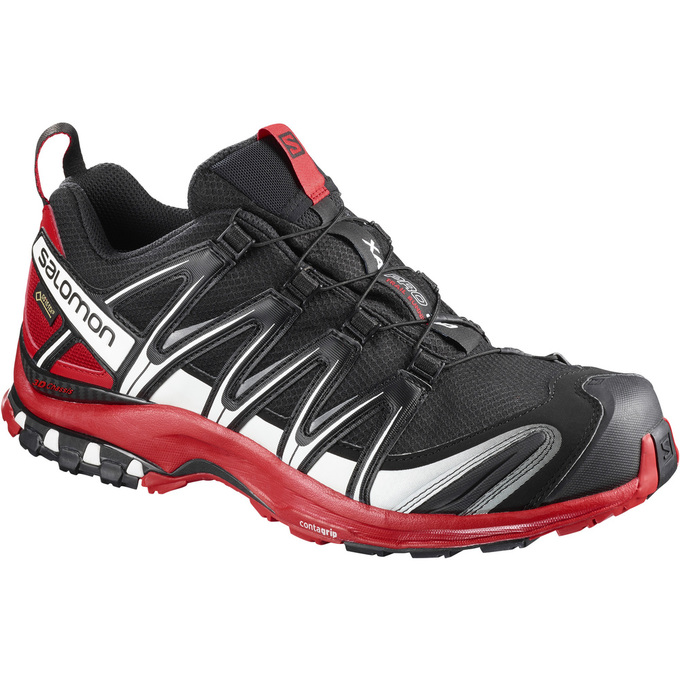 Zapatillas Trail Running Salomon Hombre Negras / Rojas - Salomon Argentina XA PRO 3D GTX® ,459832-FO